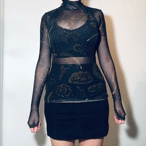 Sheer Sun and Stars LongSleeve Shirt